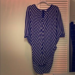 Navy/white striped tunic